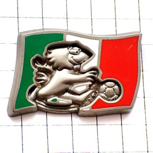 ピンバッジ・サッカーワールドカップ大会フランス鳥イタリアチーム国旗 FRANCE98 ITALY