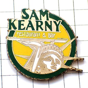 ピンバッジ・自由の女神レストランとバー/USAアメリカNYニューヨーク SAM-KEARNY STATUE-OF-LIBERTY NEW-YORK USA