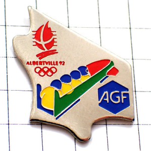 ピンバッジ・ボブスレー五輪選手アルベール冬季オリンピック/AGFビンテージ中古品