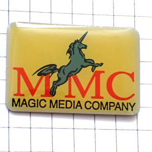 ピンバッジ・一角獣ユニコーン馬ＭＭＣ