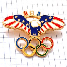 ピンバッジ・アメリカ鷲/USA国旗イーグル五輪オリンピック1994年ビンテージ中古品