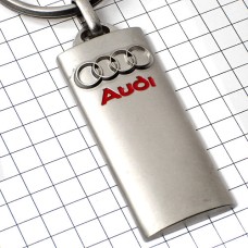 キーホルダー・アウディ車４つの輪シルバー銀色 AUDI GERMANY