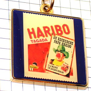 キーホルダー・ハリボお菓子キャンディ道化師ピエロ HARIBO TAGADA GERMANY