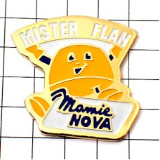 ピンバッジ・プリンくんお菓子 MAMIE-NOVA MISTER-FLAN