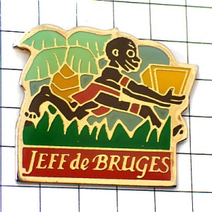 ピンバッジ・チョコレートを運ぶ男の子ジェフドゥブルージュ JEFF-DE-BRUGES BELGIUM