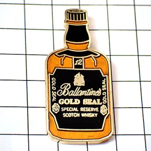 ピンバッジ・バランタインお酒ボトル瓶型 BALLANTINES SCOTCH WHISKY