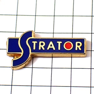 ピンバッジ・青いＳアルファベット STRATOR