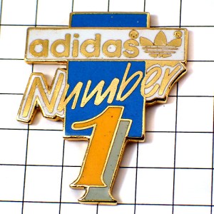 ピンバッジ・アディダス「１」番 ADIDAS