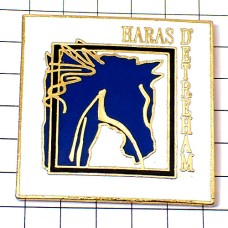ピンバッジ・ブルー青い馬