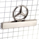 ピンバッジ・メルセデスベンツ車ロゴ銀色シルバーエンブレム MERCEDES-BENZ GERMANY