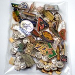 フランス ピンズ 雑貨 ヴィンテージ ピンバッジまとめて50個セット まとめ売り 大量 フレンチ ビンテージ 広告 スター三角シティ矢印など