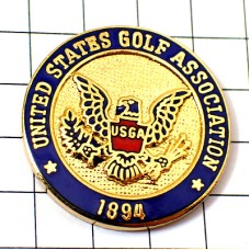 ピンバッジ・ゴルフ協会アメリカ鷲イーグル鳥わし印 UNITED-STATES-GOLF-ASSOCIATION