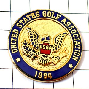 ピンバッジ・ゴルフ協会アメリカ鷲イーグル鳥わし印 UNITED-STATES-GOLF-ASSOCIATION