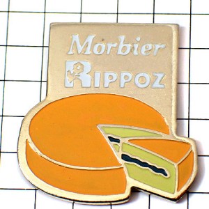 ピンバッジ・チーズのかたまり一切れ MORBIER RIPPOZ