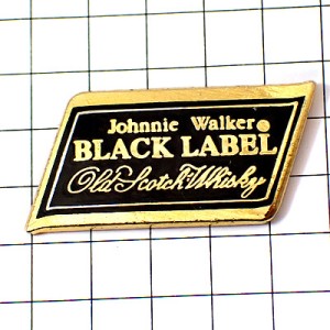 ピンバッジ・ジョニーウォーカー黒ラベル酒 WHISKY JOHNNIE-WALKER SCOTLAND