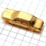 ピンバッジ・金色の車ゴールド立体型