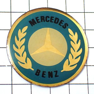 ピンバッジ・ベンツのロゴ車メルセデス月桂樹 MERCEDES-BENZ GERMANY