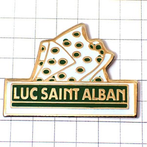 ピンバッジ・水玉の布メルスリー手芸 LUC-SAINT-ALBAN TISSUS CLOTH FRANCE