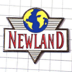 ピンバッジ・地球ニュージランド三角 NEWLAND