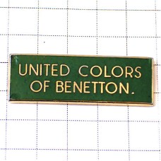 ピンバッジ・ベネトン服グリーン緑 BENETTON UNITED-COLORS-OF-BENETTON