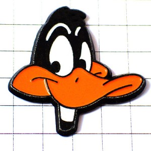 ピンバッジ・ダフィーダック黒い鳥ワーナー漫画アニメ DAFFY-DUCK WARNER