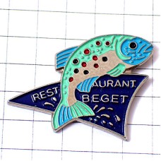 ピンバッジ・ブルー青い魚レストラン店