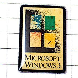 ピンバッジ・ウインドウズWINDOWS3マイクロソフト社