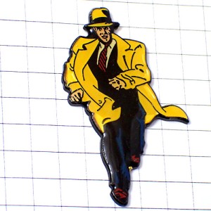 ピンバッジ・映画『ディックトレイシー』ディズニー探偵トレンチコート DICK-TRACY