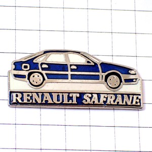 ピンバッジ・ルノー車サフラン青ブルー RENAULT FRANCE