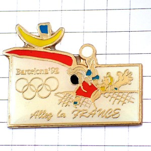 ピンバッジ・バレーボール五輪バルセロナ夏季オリンピック1992年ビンテージ中古品