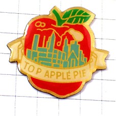 ピンバッジ・アップルパイＮＹニューヨーク林檎アメリカ/USA米国りんご果物 TOP-APPLE-PIE NEW-YORK