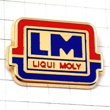 ピンバッジ・リキモリ社アルファベットＬＭエンジンオイル潤滑油 LIQUI-MOLY GERMANY