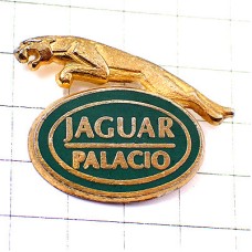 ピンバッジ・ジャガー車エンブレム緑色ロゴ金色ゴールド JAGUAR ENGLAND