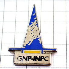 ピンバッジ・青い二等辺三角形GNP-INPC