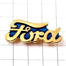 ピンバッジ・フォード車エンブレム金色ゴールドのロゴマーク FORD USA