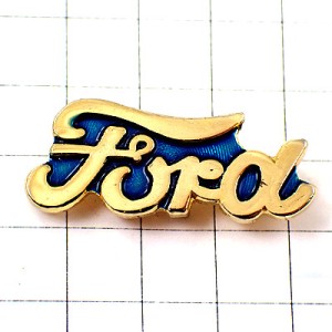 ピンバッジ・フォード車エンブレム金色ゴールドのロゴマーク FORD USA