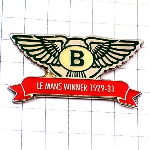 ピンバッジ・ベントレー車ルマン優勝Ｂ翼 BENTLEY ENGLAND LE-MANS FRANCE