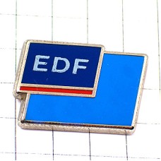 ピンバッジ・ＥＤＦ電気会社ブルー青