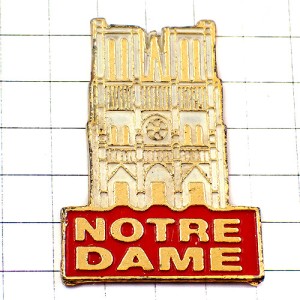 ピンバッジ・ノートルダム寺院パリの観光名所  NOTRE-DAME PARIS FRANCE