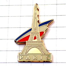 ピンバッジ・エッフェル塔パリ国旗色トリコロール３色 EIFFEL PARIS