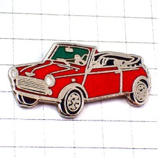 ピンバッジ・オースティン車ミニクーパー赤オープンカー AUSTIN MINI COOPER AUSTIN-MINI-COOPER MORRIS-MINI-COOPER ENGLAND