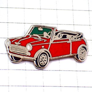 ピンバッジ・オースティン車ミニクーパー赤オープンカー AUSTIN MINI COOPER AUSTIN-MINI-COOPER MORRIS-MINI-COOPER ENGLAND