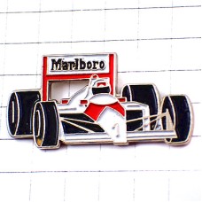 ピンバッジ・マルボロＦ１ホンダ「１」アイルトンセナ車レース AYRTON-SENNA MARLBORO HONDA