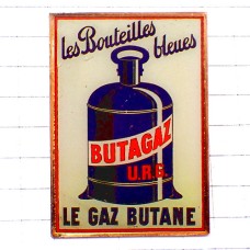 ピンバッジ・ビュタガス青いボトル容器 BUTAGAZ FRANCE