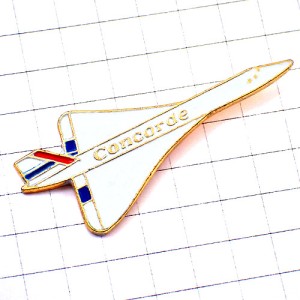 ピンバッジ・コンコルド音速飛行機エールフランス航空ゴールド金色 CONCORDE AIR-FRANCE FRANCE