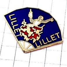 ピンバッジ・ワイン片手せんす扇子 LILLET