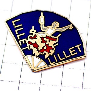 ピンバッジ・ワイン片手せんす扇子 LILLET