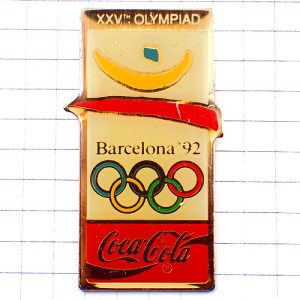 ピンバッジ・バルセロナ五輪コカコーラ夏季オリンピック1992年 BARCELONA