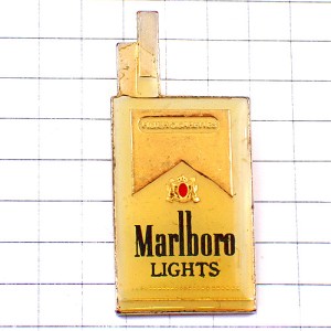 ピンバッジ・マルボロライト煙草タバコの箱 MARLBORO-LIGHTS