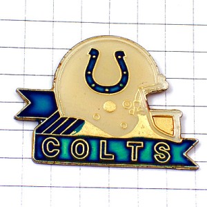 ピンバッジ・インディアナポリスコルツ/USAアメフト蹄鉄アメリカンフットボール INDIANAPOLIS COLTS